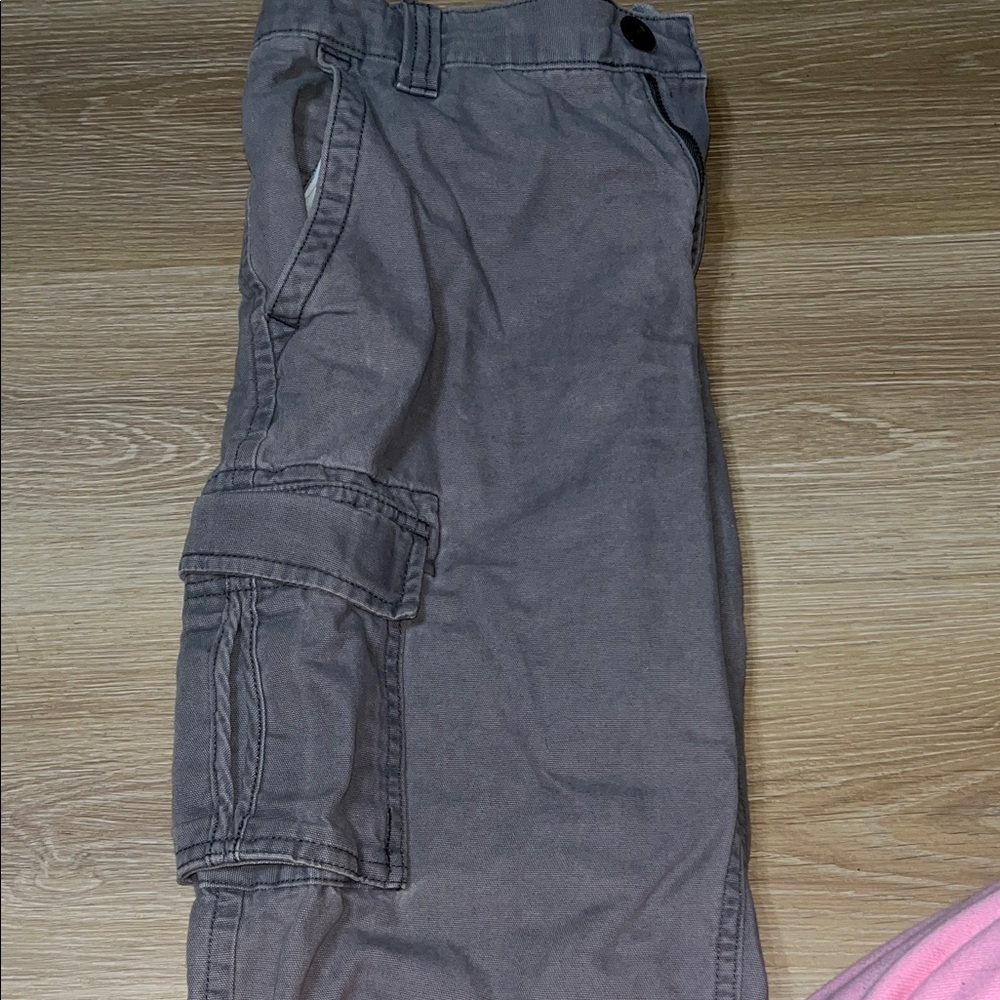 Lands' End Charcoal Cargo Shorts